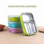 Portable Stainless Steel Food Container 3 Compartments Lunch Box
