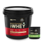 Optimum Nutrition Gold Standard 100% Whey Protein Powder (Vanilla Ice Cream) 4kg & Micronized Creatine Powder Unflavoured 250gm