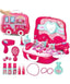 Sardar Ji Ki Dukan Beauty Make Up Case And Cosmetic Set Suitcase With Makeup Accessories For Children Girls- Pink,Plastic,Pack Of 1 Set