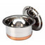 Stainless Steel Patila Round Copper Bottom Container Ganj Tapeli with Lid