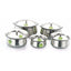 Silver Touch Stainless Steel Handi with Lid - Set of 5