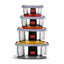 Stainless Steel Food Storage Airtight & Leak Proof - Set of 4 Containers
