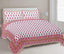 Rudra Bazaar Pink 210 TC Cotton Double King Bedsheet With 2 Pillow Covers