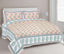 Rudra Bazaar Multi 210 TC Cotton Double King Bedsheet With 2 Pillow Covers