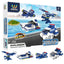 Webby 6 in 1 Police ABS Building Blocks Kit for Kids (169 Pcs)
