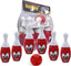 Kipa Proudly Made in India Big Size Plastic Bowling Set 6 pins 2 Balls Large Bowling Toy for Kids Multi Color with Smart Chain Carry Case