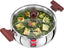 Hawkins TriPly Cook n Serve Handi with Glass Lid 22 cm Diameter 3 L (SSH30G)