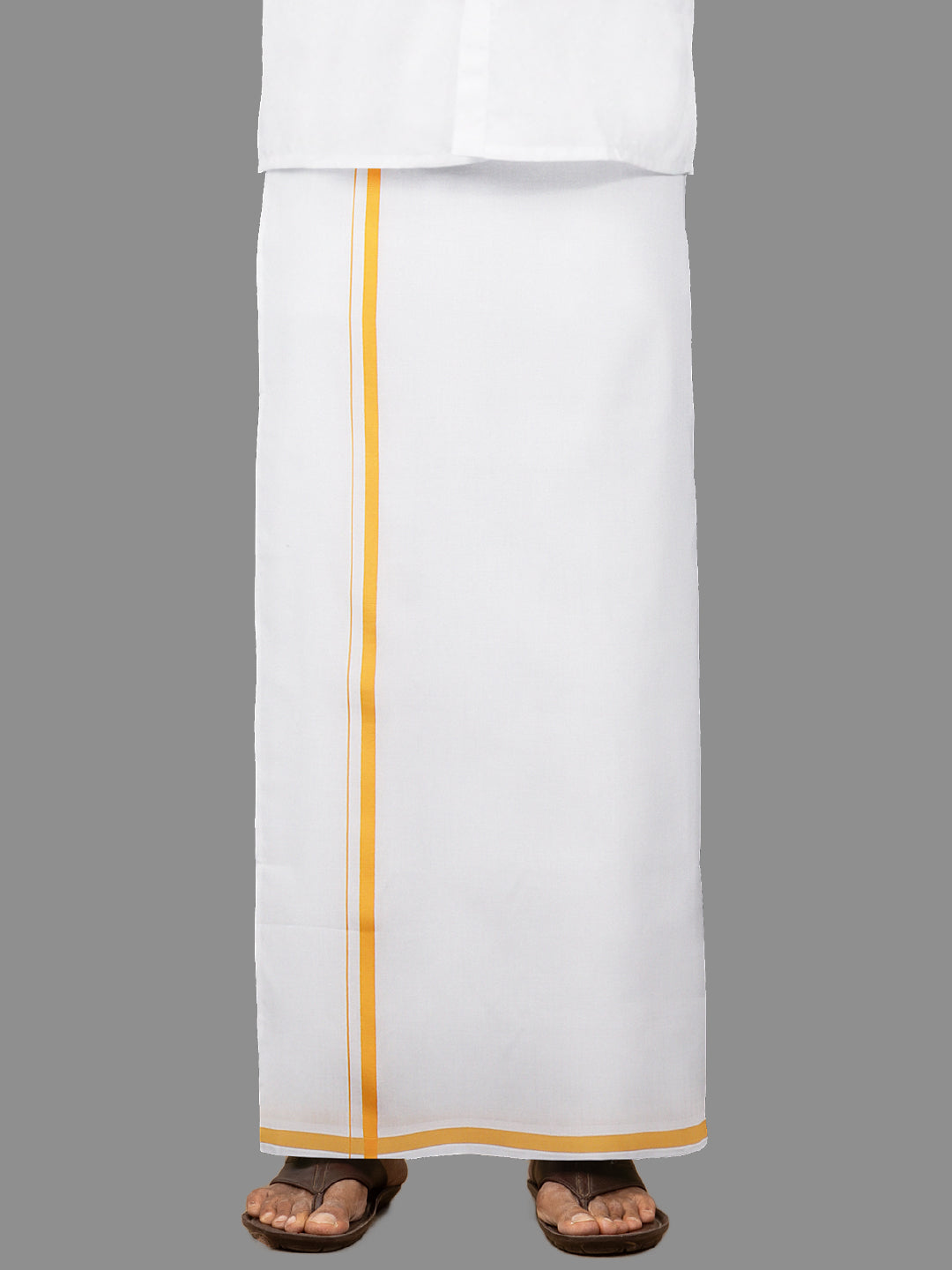 Men Assorted Border Single Dhoti Regular