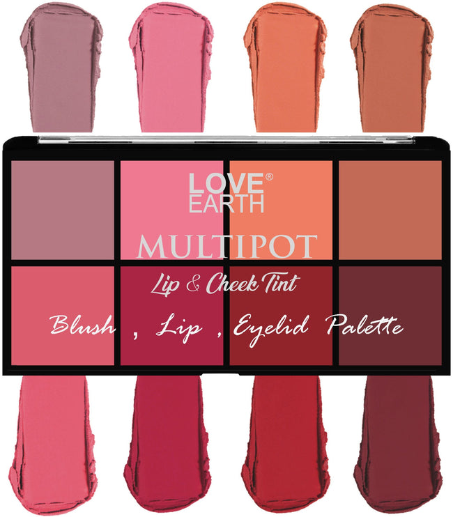 Love Earth Blush, Lips, Eyelid Palette With Richness Of Jojoba Oil And Vitamin E Hover Image