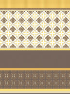 Home Ecstasy Mustard & Cream Ethnic Motifs 140TC Bedsheet With Pillow Covers