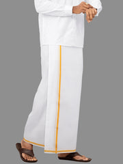 Men Assorted Border Single Dhoti Regular