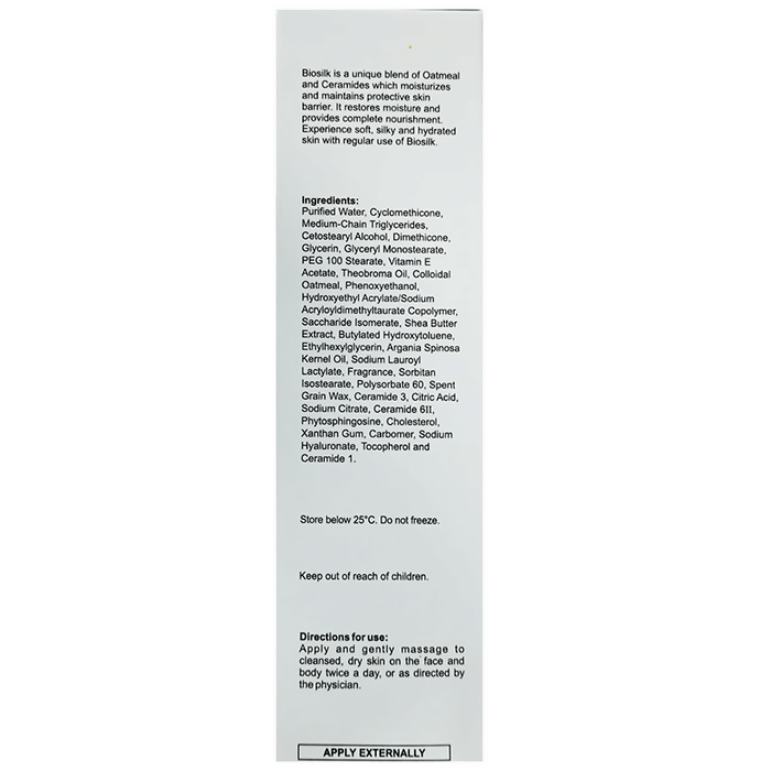 Biosilk Moisturizing Cream with Oatmeal & Ceramides