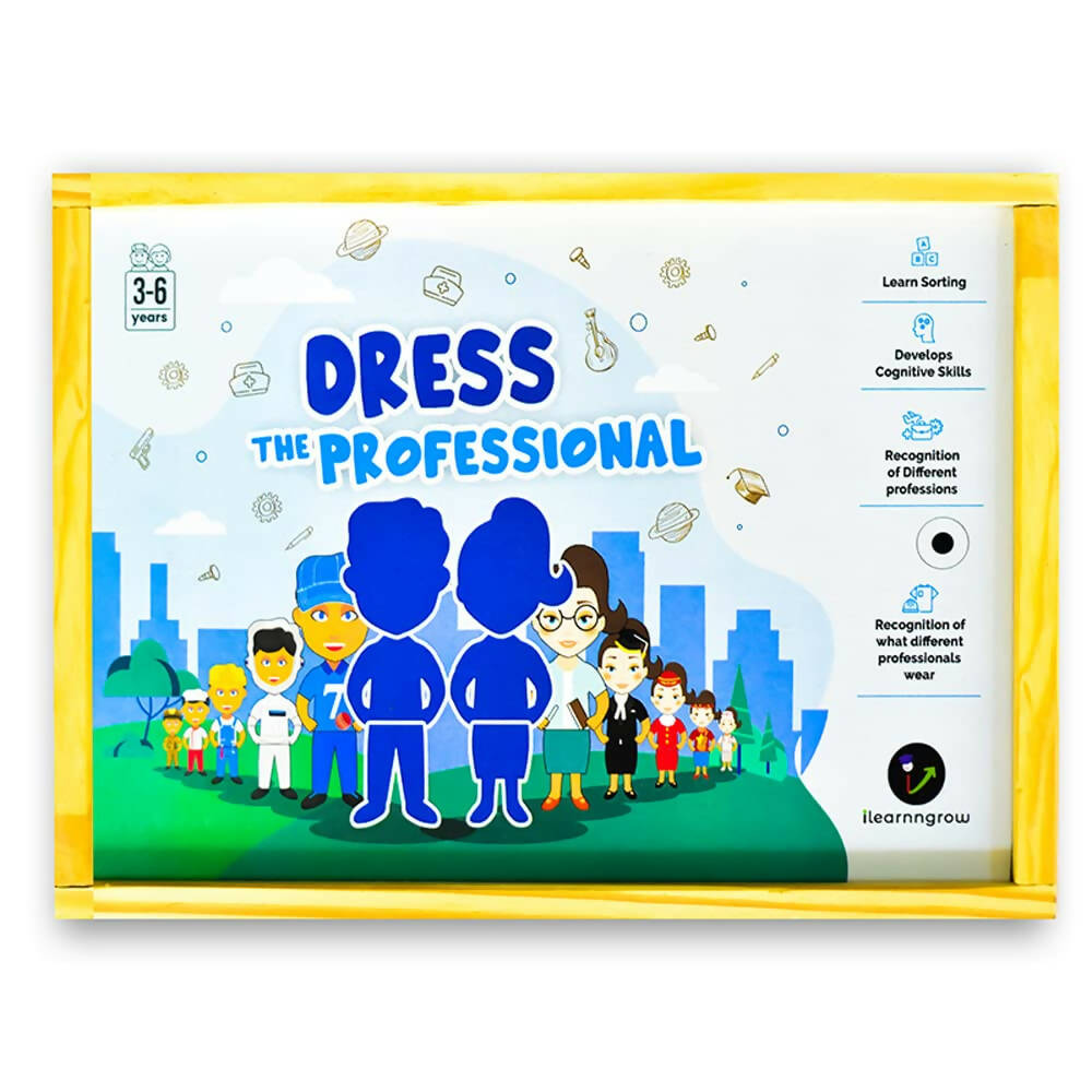 iLearnngrow Dress The Professional - Interactive & Fun Board Game for Recognition of Different Professions and Develop Cognitive Skills for Kids