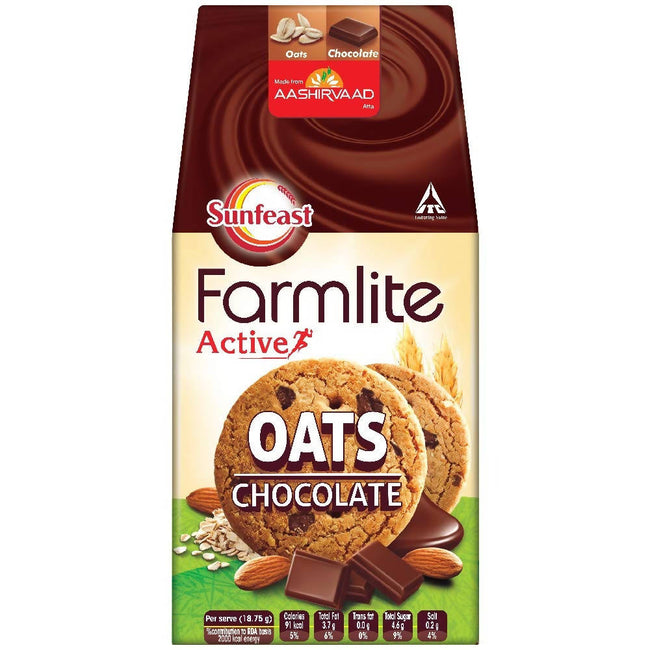 Sunfeast Farmlite Active Oats And Chocolate Cookies Hover Image