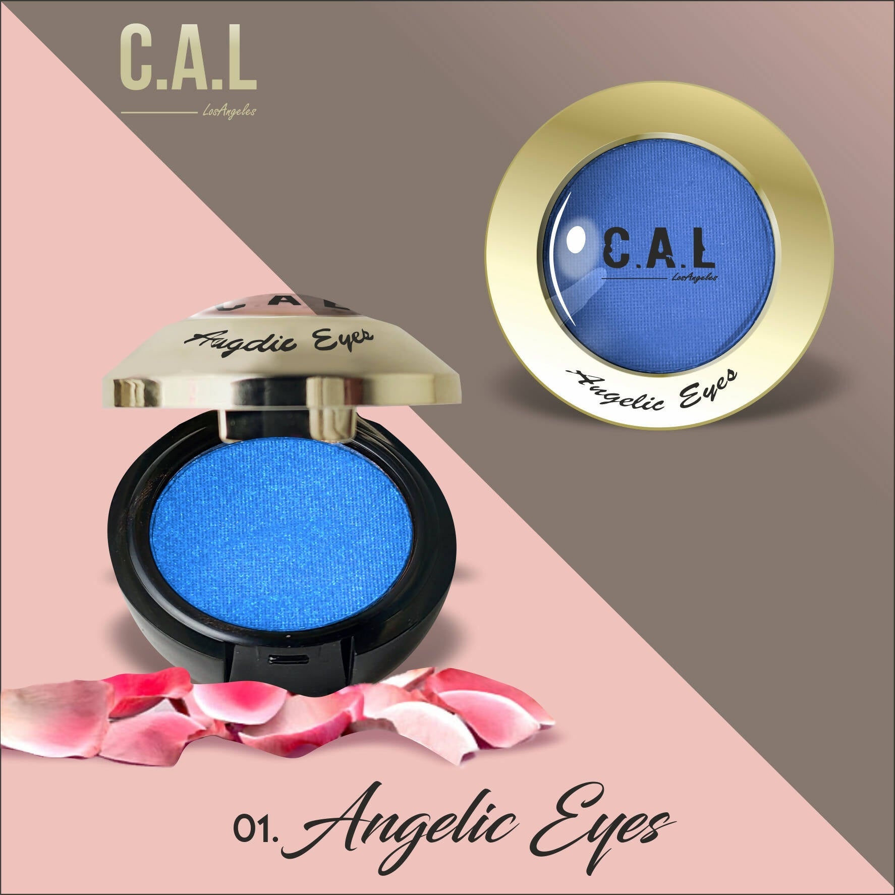 CAL Los Angeles Angelic Eye Shadow (Single Eyes) 01-Blue