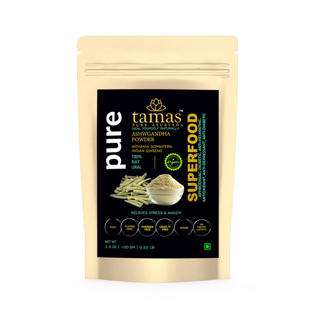 Tamas Pure Ayurveda Superfood Organic Ashwgandha Powder Hover Image