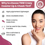 The Natural Wash Crazy Coaster Lip & Cheek Tint with Grape Seed Oil
