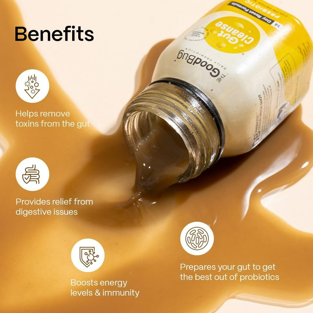 The Good Bug Gut Cleanse - 14 Prebiotic Colon Detox Shots (70ml Each)