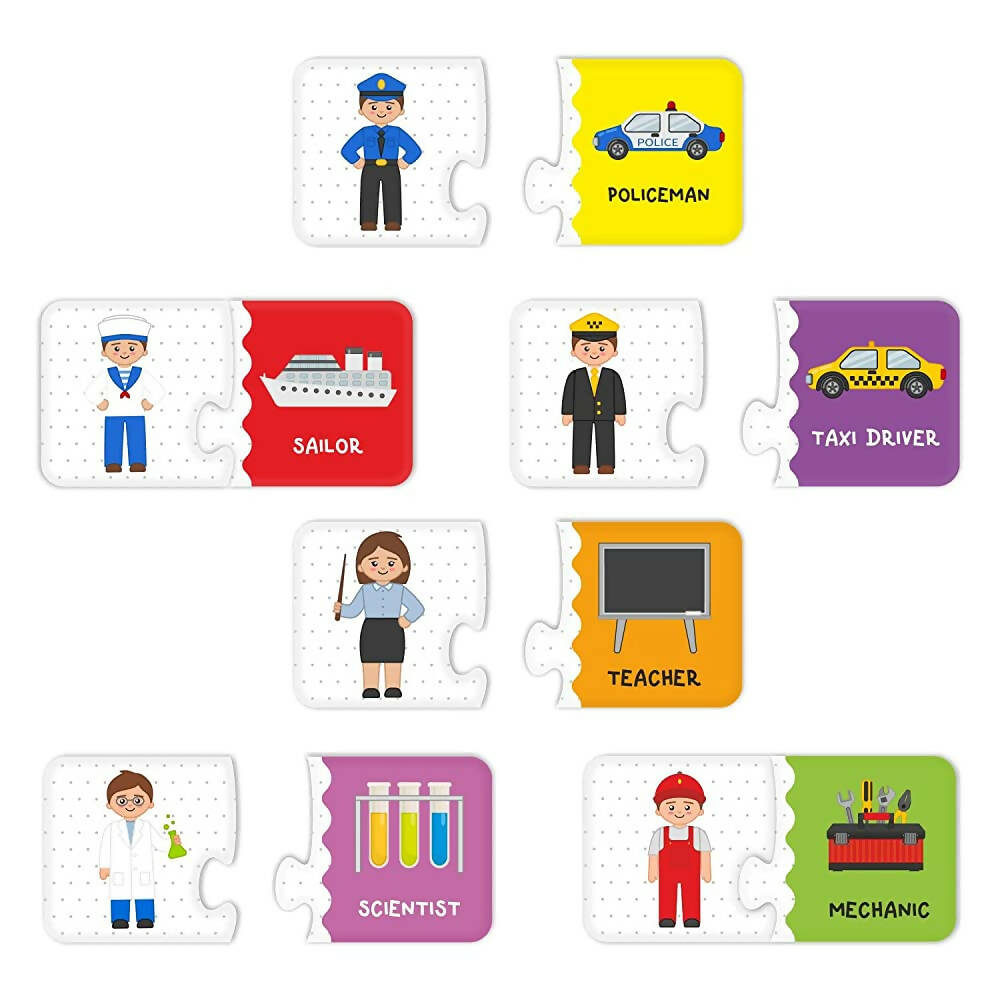 Webby Our Profession 2 Pieces Learning Pack Jigsaw Puzzle for Kids