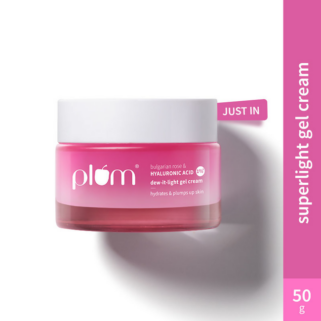 Plum Bulgarian Rose And 1% Hyaluronic Acid Dew-It-Light Gel Cream Main Image