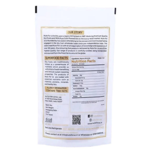 Nuts For Us Iranian Mamra Almonds Main Image