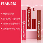 Colors Queen All Day Wear Liquid Lipstick - Retro Red