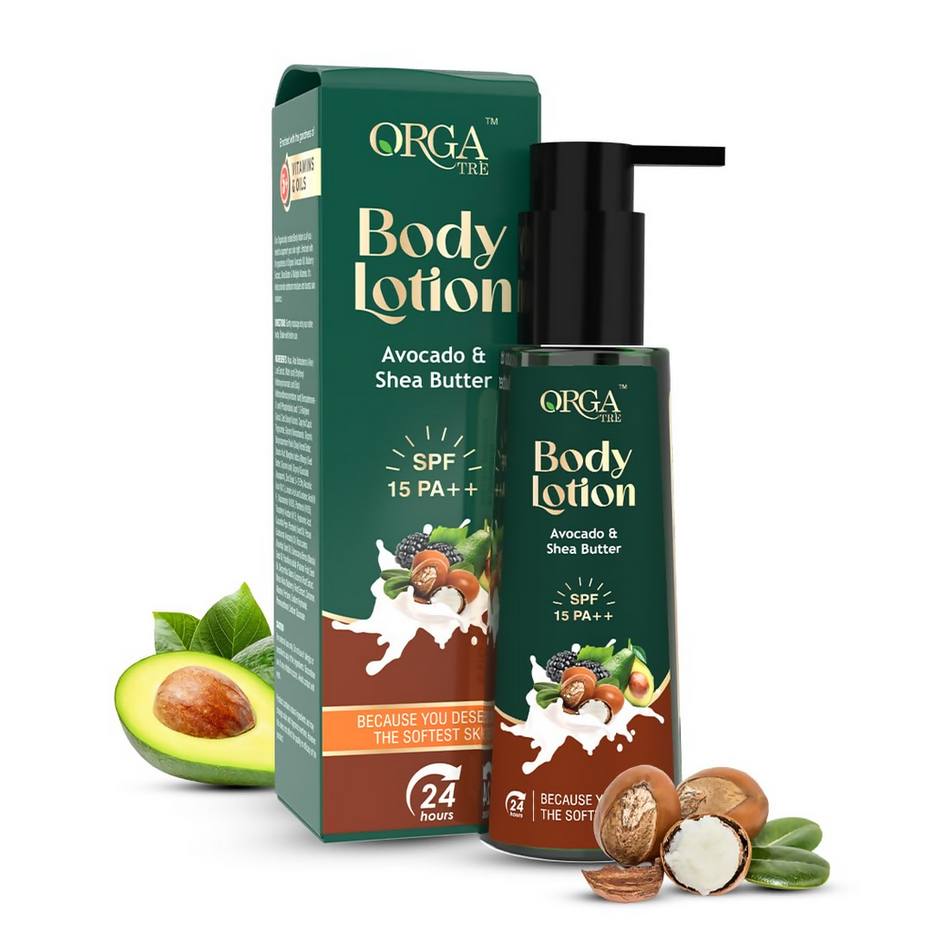 Orgatre Body Lotion Avocado & Shea Butter With SPF 15PA++