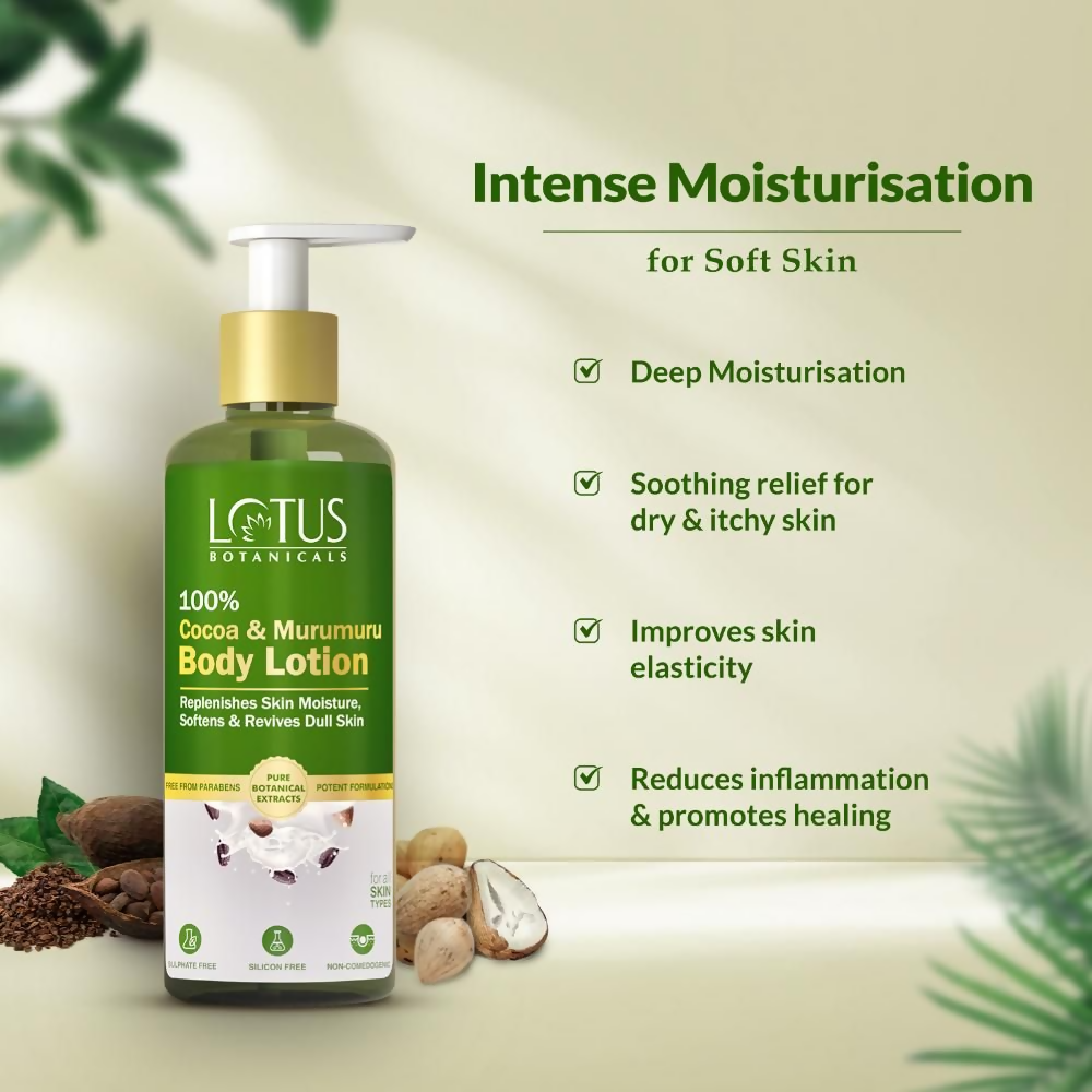 Lotus Botanicals 100% Cocoa & Murumuru Body Lotion