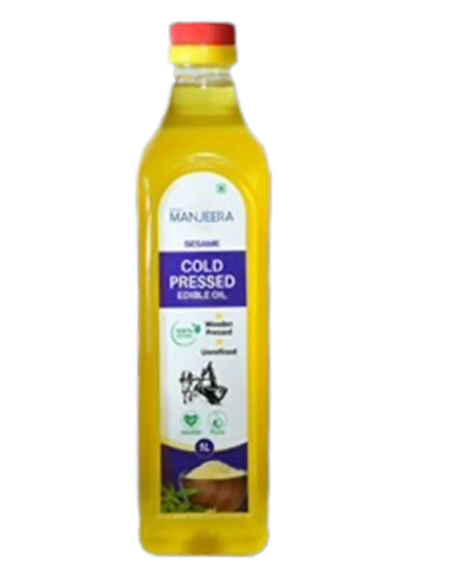 Manjeera Sesame Cold (Wood) Pressed Edible Oil Hover Image