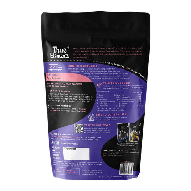 True Elements Basil Seeds Main Image