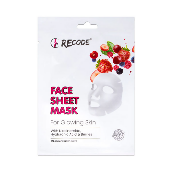 Recode Face Sheet Mask For Glowing & Brightened Skin