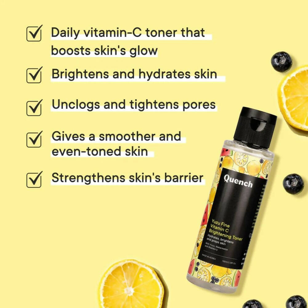 Quench Botanics Yuzu Fine Vitamin C Brightening Toner - Korean Skincare