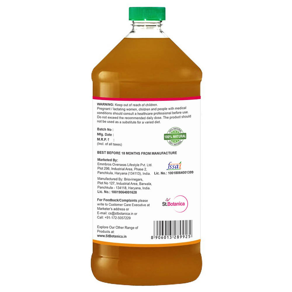 St.Botanica Apple Cider Vinegar With Mother & Honey
