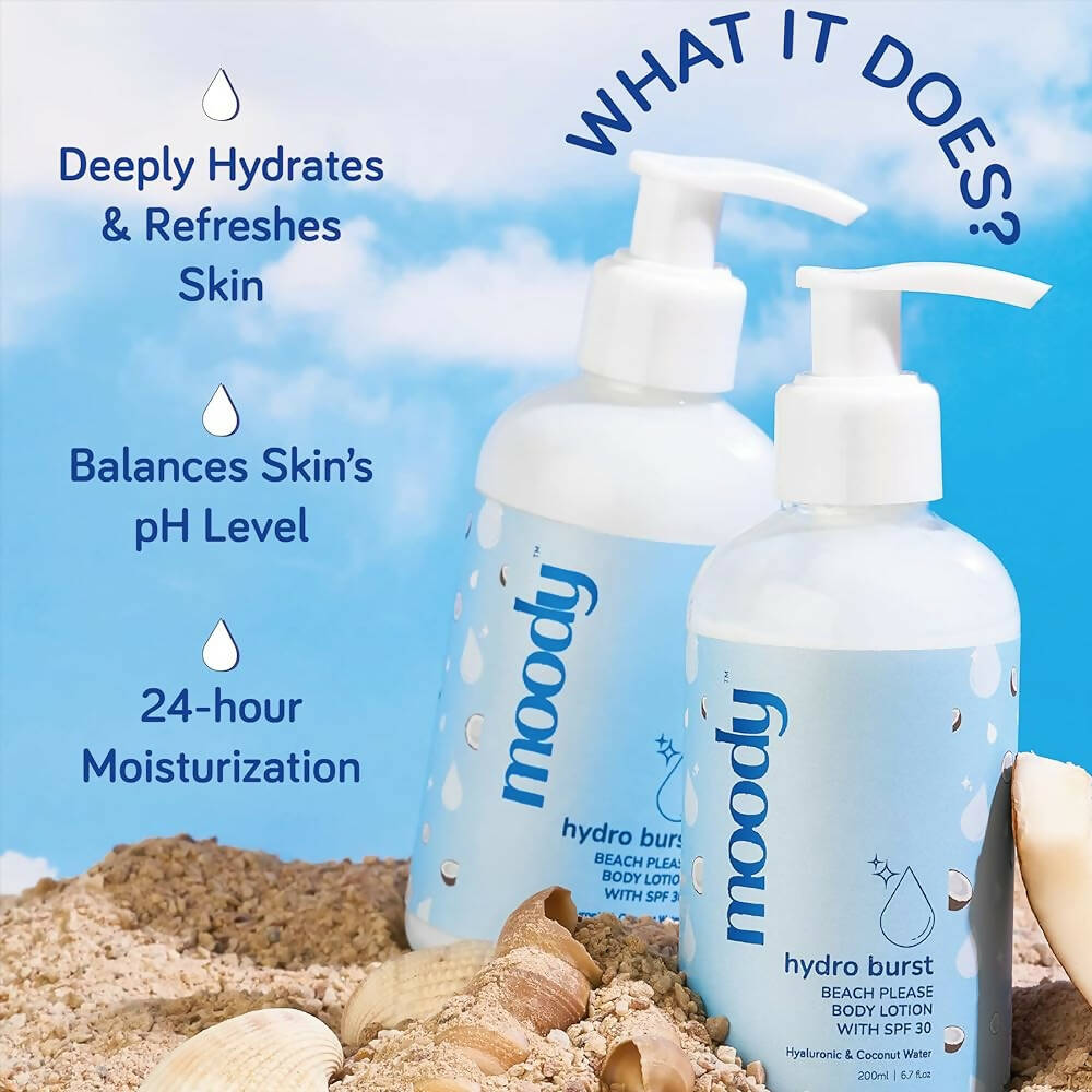 Moody 7D Hydro Burst Bleach Please Body Lotion with SPF 30