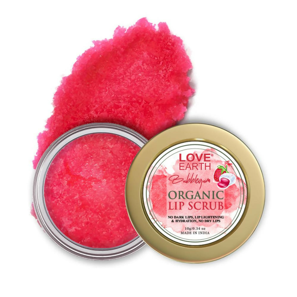 Love Earth Organic Lip Scrub with Shea Butter And Vitamin-E For Lip Hydration And Repair