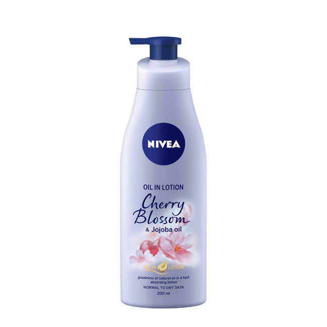 Nivea Oil in Lotion - Cherry Blossom & Jojoba Oil Hover Image