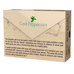 Aadvik Camel Milk Soap - Peppermint & Rosemary Essential Oil