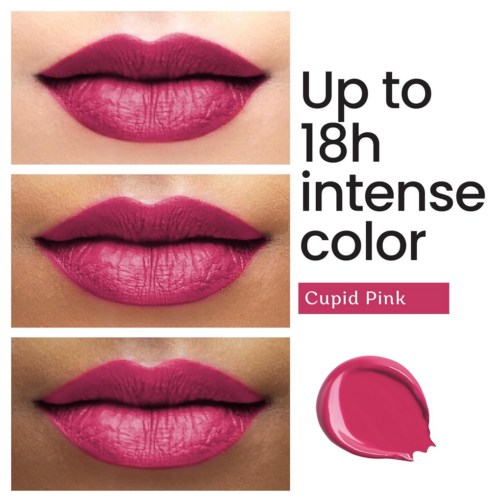 Color Cupid Matte Intense Color 18-Hour Stay Liquid Lipstick - Cupid Pink