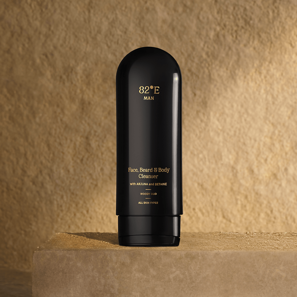 82°E Man By Deepika Padukone The Two-Step Routine Woody Oud Combo