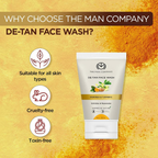 The Man Company De Tan Face Wash For Men with Turmeric & Moringa