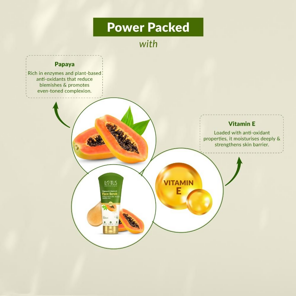 Lotus Botanicals Papaya & Vitamin E Face Scrub