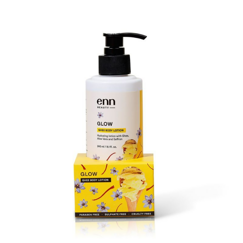 Enn Hydrating Body Lotion Cream With Ghee, Aloe Vera & Saffron