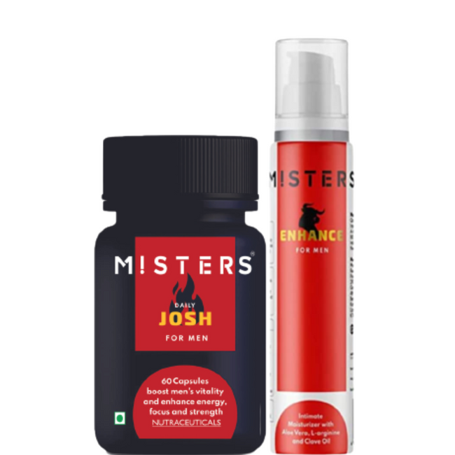 Misters Daily Josh & Enhance Intimate Moisturizer Cream Combo Main Image