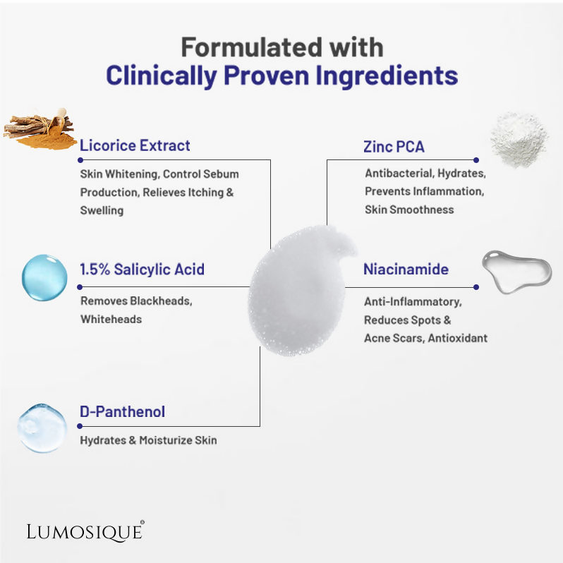 Lumosique Anti Acne Foam Face Cleanser