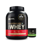 Optimum Nutrition Gold Standard 100% Whey Protein Powder (Vanilla Ice Cream) 2.27kg & Micronised Creatine Powder (Unflavoured) 250gm