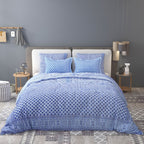 Pink Ethnic Motifs Cotton 200TC King Bedsheet With 2 Zipper Pillow Covers - King Size by House of Ree