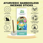 Shuddh Natural Lemongrass & Eucalyptus Bambooless Incense Sticks