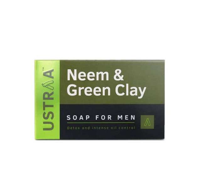 Ustraa Neem & Green Clay Soap For Men Hover Image