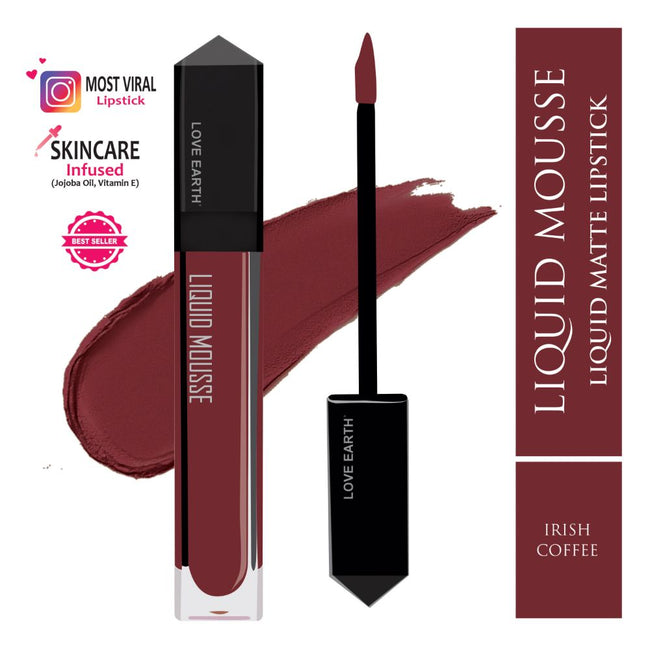 Love Earth Liquid Mousse Lipstick - Irish Coffee Main Image