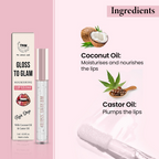 The Natural Wash Gloss To Glam Nourishing Lip Gloss - Raindrop